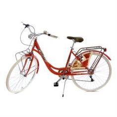 Велосипеды Велосипед женский Cicli cinzia Belle Epoque 6 скоростей red корзина