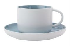 Чайные пары и сервизы Чашка с блюдцем 0.25л оттенки голубая Maxwell & Williams MW475-DI0117