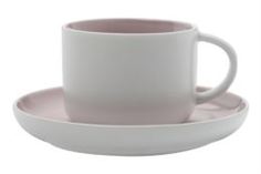 Чайные пары и сервизы Чашка с блюдцем 0.25л оттенки розовая Maxwell & Williams MW475-DI0116