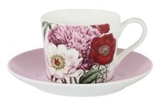 Чайные пары и сервизы Чашка с блюдцем 0.25л розовая лаура Annalafarg
