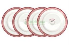 Сервизы и наборы посуды Набор тарелок десертных R2S Французская кухня 19 см 4 шт