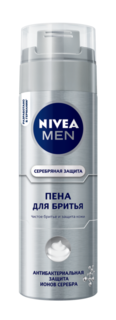 Средства для/после бритья Пена для бритья Серебряная защита 200 мл Nivea