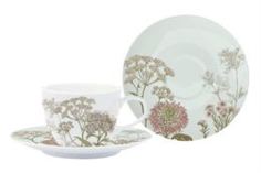 Чайные пары и сервизы Чашка с блюдцем ботаника зел-голубая Easy life El-r0939/botg