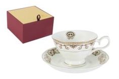 Чайные пары и сервизы Чашка с блюдцем 0.2л версаче золотой Emerald E5-15-54/cs-al