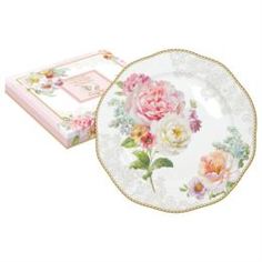 Столовая посуда Тарелка десертная Nuova R2S Цветочная романтика 20 см