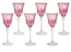 Посуда для напитков Набор бокалов для ликера 6х0.075л адажио розовая Same