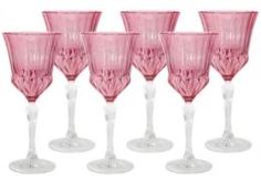 Посуда для напитков Набор бокалов для вина 6х0.2л адажио розовая Same