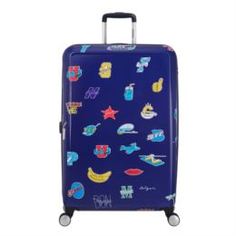 Рюкзаки и чемоданы Чемодан American Tourister CEIZER FUN синий принт L