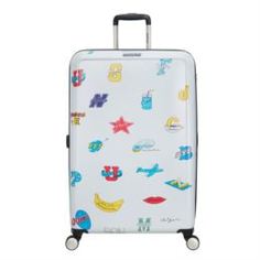Рюкзаки и чемоданы Чемодан American Tourister CEIZER FUN белый принт L