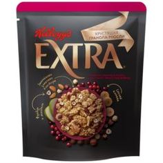 Сухие завтраки Мюсли Хрустящая Гранола Kelloggs с орехами, фруктами и ягодами 300 г Kelloggs