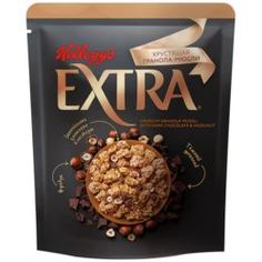Сухие завтраки Мюсли Хрустящая Гранола Kelloggs с темным шоколадом и фундуком 300 г Kelloggs