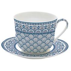 Чайные пары и сервизы Чашка с блюдцем Easy Life Муссон 400 мл