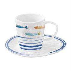 Чайные пары и сервизы Чашка с блюдцем Easy Life Морской берег 250 мл