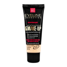 Крем тональный для лица EVELINE ART PROFESSIONAL MAKE-UP 3 в 1 ультрастойкий тон слоновая кость