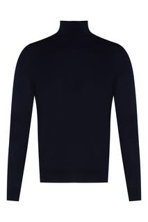 Темно-синий шерстяной свитер Sandro