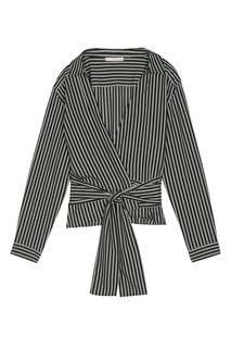 Запашная рубашка в полоску Maje