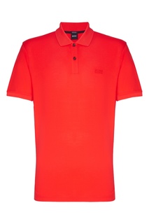 Красное поло Hugo Boss