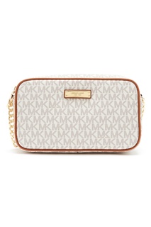 Белая сумка Crossbodies с монограммами Michael Kors