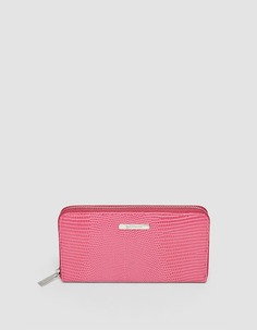 Кошелек с молнией и эффектом крокодиловой кожи Stradivarius
