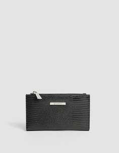 Базовый кошелек для монет, с эффектом крокодиловой кожи Stradivarius