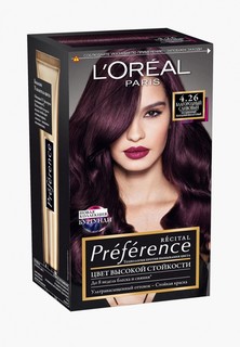 Краска для волос LOreal Paris LOreal "Preference", оттенок 4.26, Благородный Сливовый