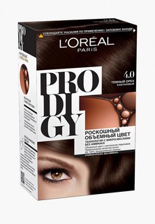 Краска для волос LOreal Paris LOreal "Prodigy" без аммиака, оттенок 4.0, Темный Орех