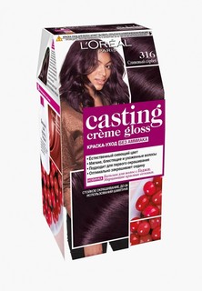 Краска для волос LOreal Paris L'Oreal "Casting Creme Gloss" без аммиака, оттенок 316, Сливовый Сорбет