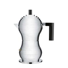 Гейзерные кофеварки Alessi Кофеварка для эспрессо Pulcina 150 мл. черная