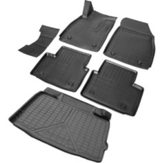 Комплект ковриков салона и багажника Rival для Opel Insignia I седан (багажник без органайзера) (2008-2017), полиуретан, K14204003-1