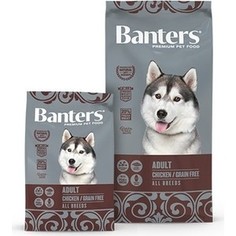 Сухой корм Banters Adult Dog All Breeds Grain Free Chiken беззерновой с курицей для собак всех пород 15кг (BAM67GF15)