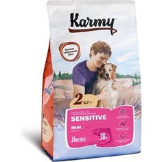 Сухой корм Karmy Sensitive Dog Mini Лосось для собак мелких пород с чувствительным пищеварением 2кг