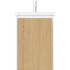 Тумба под раковину Velvex Klaufs 50 белый\дерево (tpKLA.50.2D-617.216)