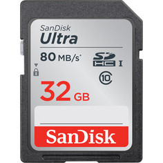 Карта памяти Sandisk Ultra SDHC 32GB 80MB/s Class 10 UHS-I (SDSDUNC-032G-GN6IN)