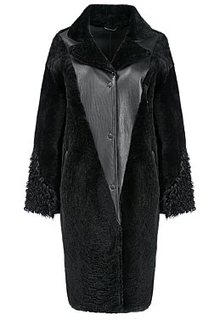 Пальто из овчины с отделкой мехом козлика Virtuale Fur Collection