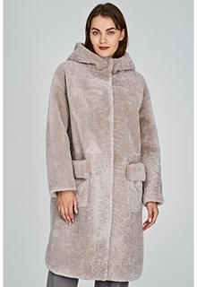 Шуба из овчины с капюшоном Virtuale Fur Collection