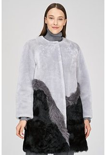 Утепленная шуба из овчины Virtuale Fur Collection