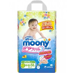 Подгузники Moony Unicharm Hi Hi Трусики M 5-9кг 58шт 4903111183173