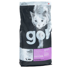 Корм GO! Курица,Индейка,Утка и Лосось 3,63kg для котят и кошек 39575