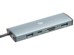 Хаб USB Digma 2 Ports USB 3.0 Grey HUB-2U3.0CCR-UC-G