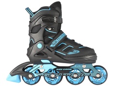 Коньки Tech Team Indy Grab р.39-42 Black-Light Blue