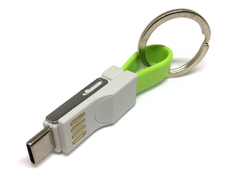 Брелок Espada Emagn3i1 USB 2.0 - USB Type-C/MicroUSB/Lightning Green 44220