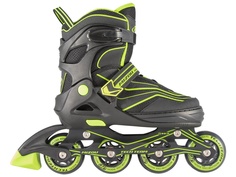 Коньки Tech Team Mizou р.39-42 Black-Light Green