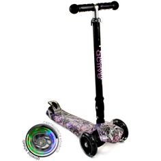 Самокат Triumf Active Maxi Flash Plus Forest Black-Pink-Purple