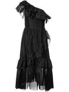 Ulla Johnson платье асимметричного кроя с оборками