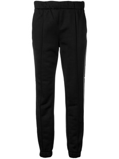T By Alexander Wang спортивные брюки с полосками и логотипом