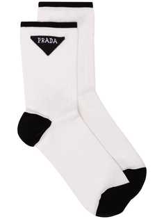 Prada носки с логотипом