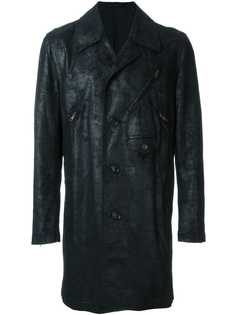 Comme Des Garçons Pre-Owned пальто с потертой отделкой