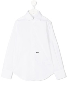 Dsquared2 Kids рубашка с косым воротником