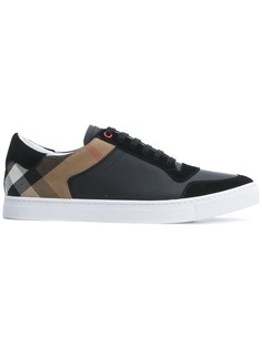 Burberry кеды со вставками в клетку House Check