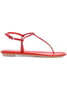 Prada сандалии с Т-образным ремешком